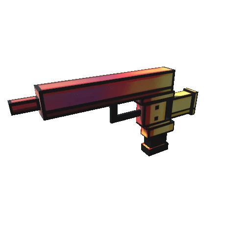 Pixel Pistol v3 03 Neon Red